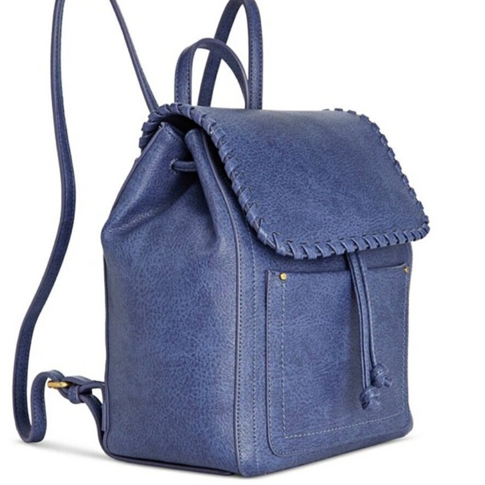 Women’s Style & Co Whipstitch Moonlight Blue Backpack Bag - Picture 5 of 6